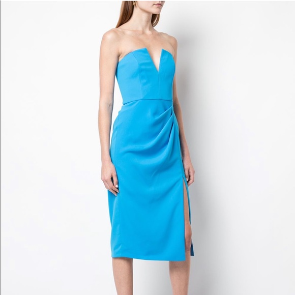 NWT Jay Godfrey Kyle Midi Dress w/Thigh Slit - Picture 3 of 12